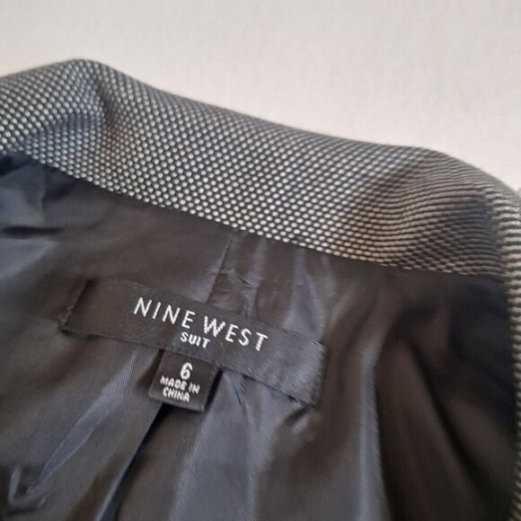 💙 Nine West Speckeled Blazer Size 6 Formal Office Fall Winter - Picture 6 of 8